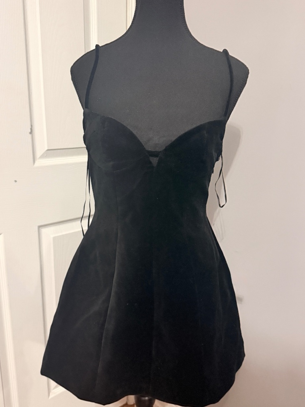 Black velvet Zara dress